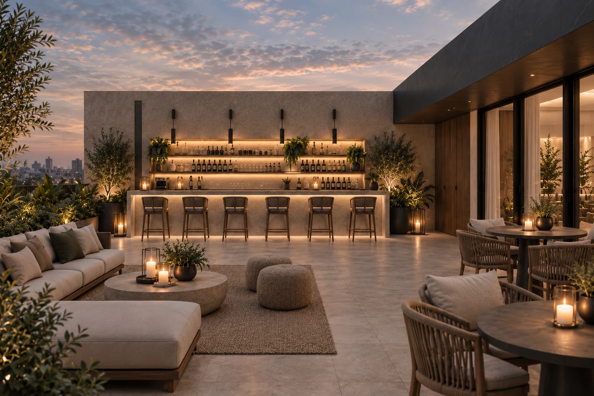 Rooftop bar