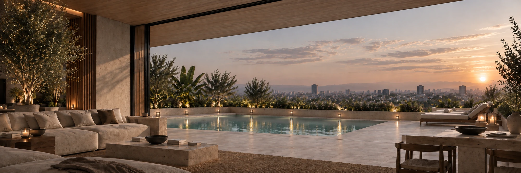 Rooftop pool